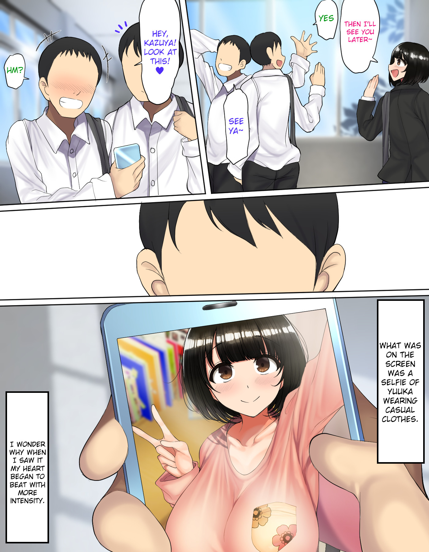 Hentai Manga Comic-Since I Was Trying To Act Cool Like I Wasn't Interested In Lewd Things He Was More Upfront With My Childhood Friend And Ended Up Fucking Her First-Read-8